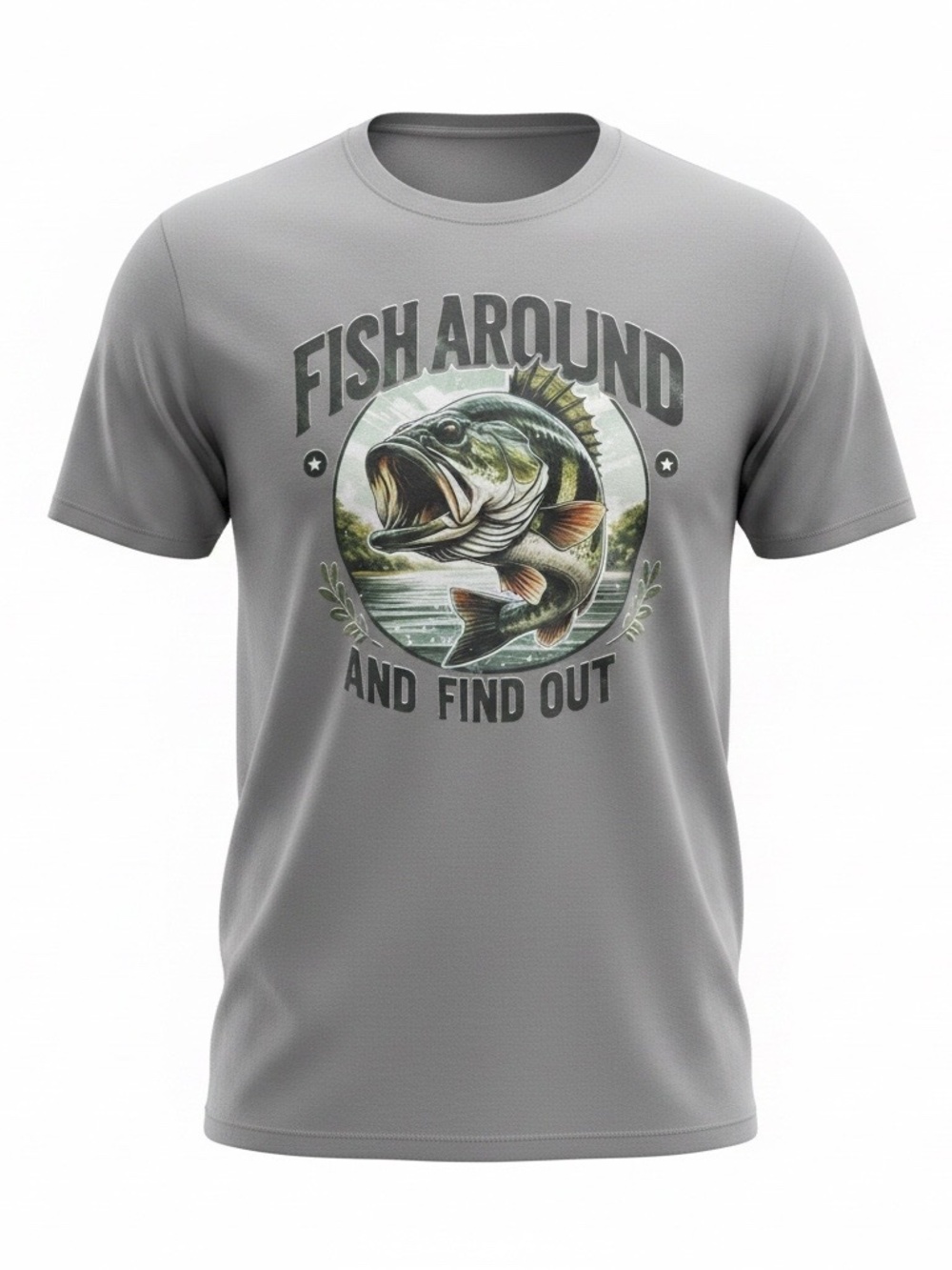 Men's Funny Themed Fishing T - Shirt NWOT